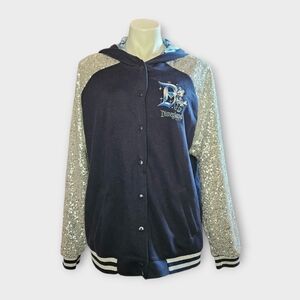 Disneyland Diamond 60th Anniversary Celebration Sequin Varsity Jacket / Hoodie